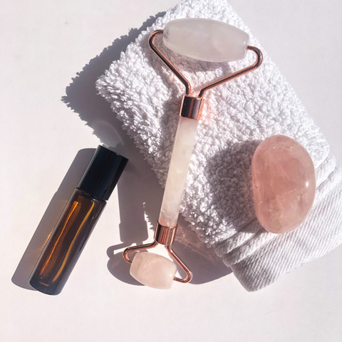 Rose Quartz Facial Roller